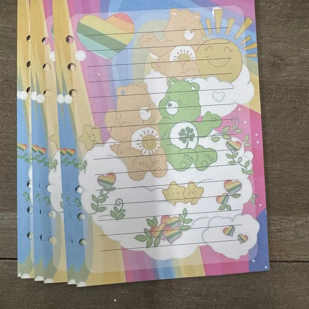 Care Bear Size A5 Refill Stationery Paper (50 sheets)